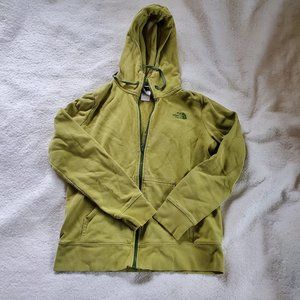 North Face Distressed Full Zip Hooded Sweatshirt, Sz M